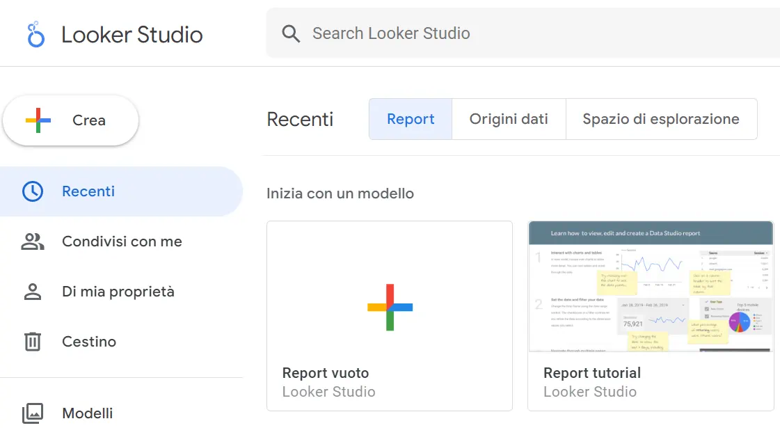 Google Data Studio diventa Looker Studio